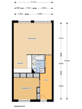Floorplan - Scholekster 40, 3752 NS Bunschoten-Spakenburg